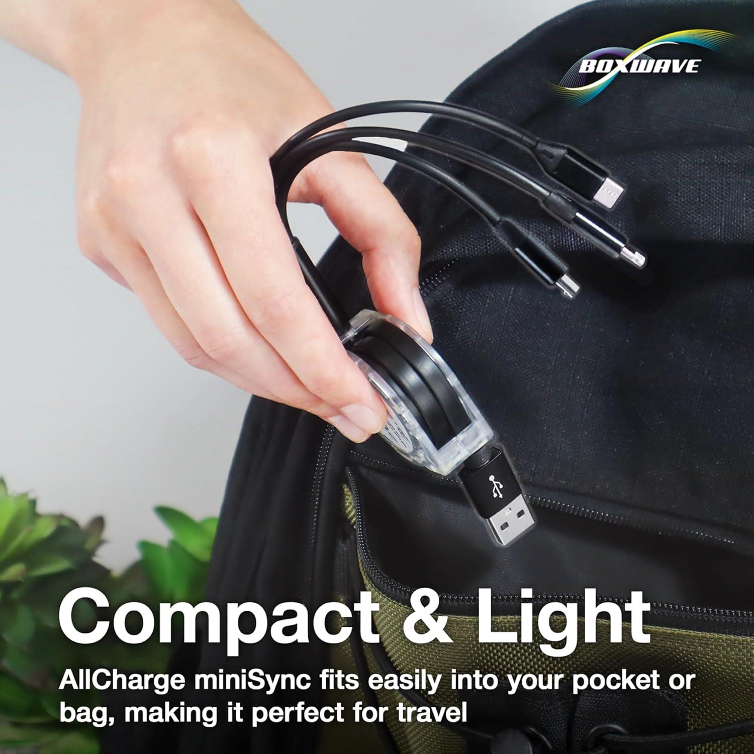 Cable Retráctil BoxWave Compatible con Miko Mini - USB 3 en 1