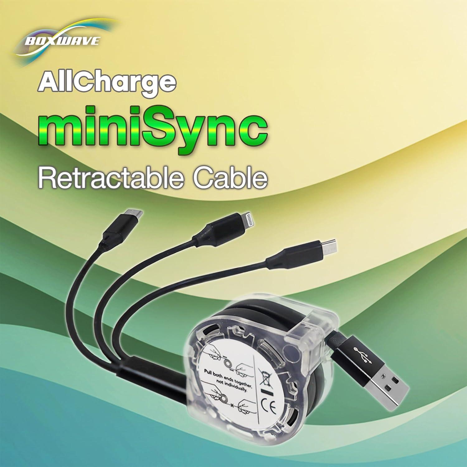Cable Retráctil BoxWave Compatible con Miko Mini - USB 3 en 1