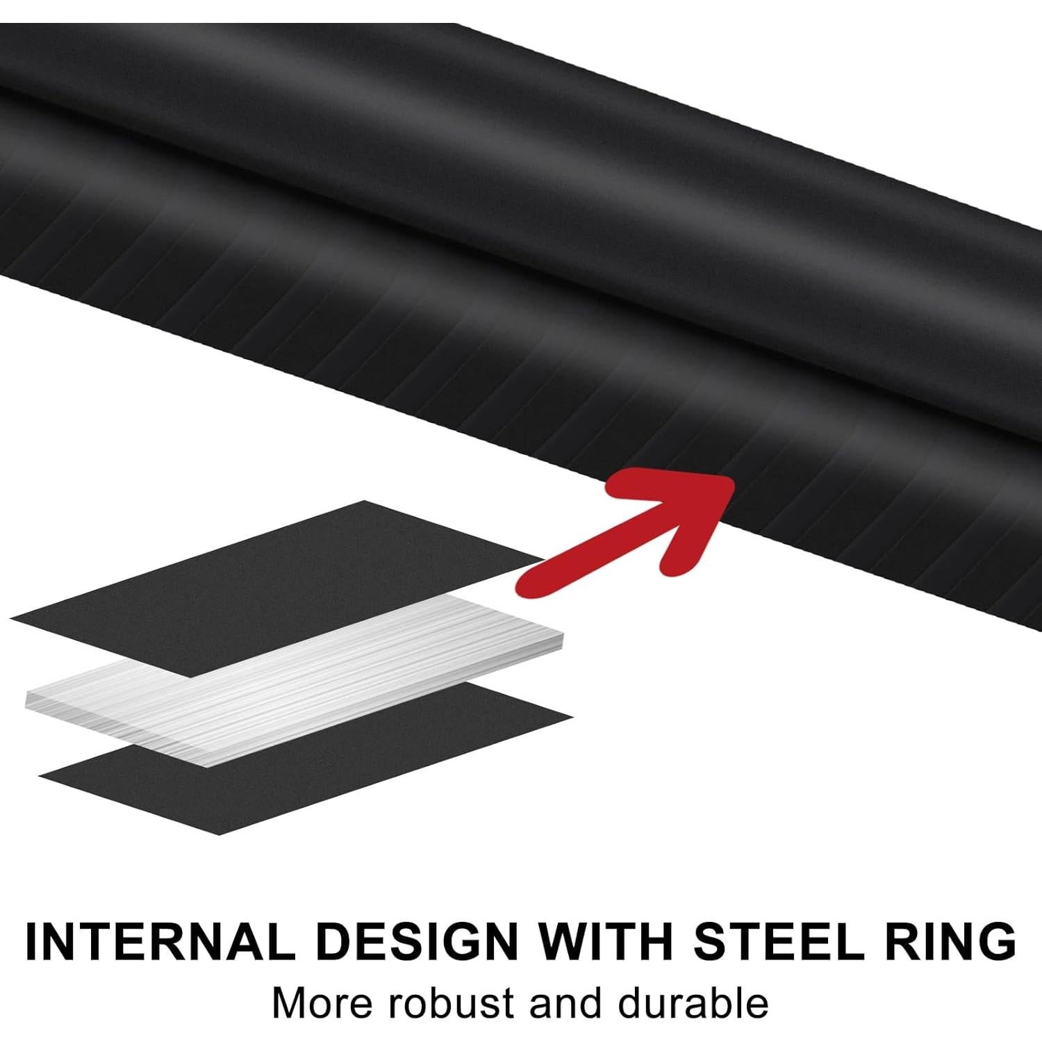 Tira de Sello de Goma MYFAMIREA 10 Pies Aislamiento Auto