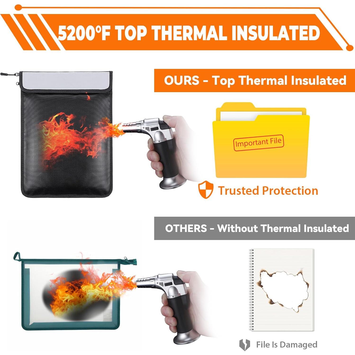 Bolsa de Documentos a Prueba de Fuego Tobeelec 38x28 cm