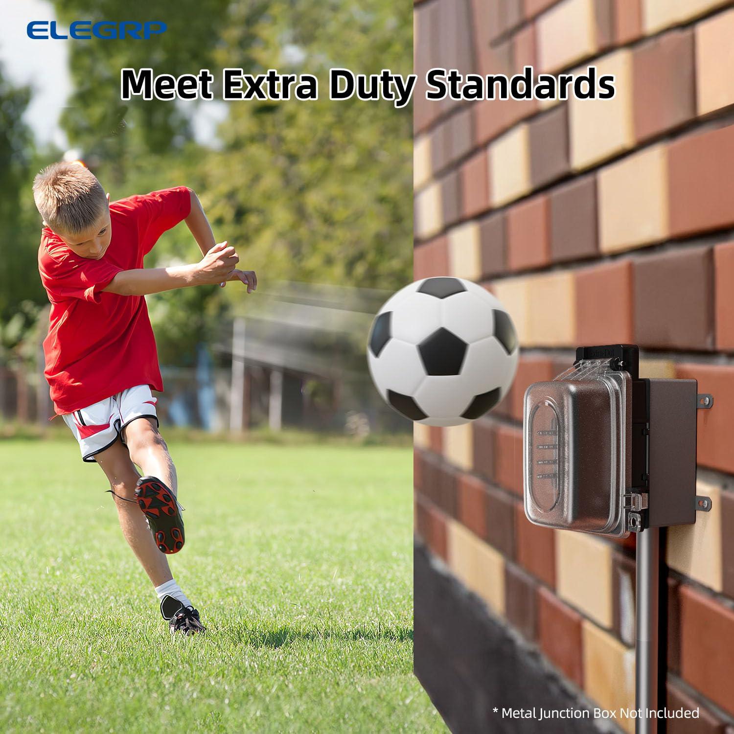 Toma de Corriente GFCI Exterior ELEGRP 15A con Cubierta Resistente