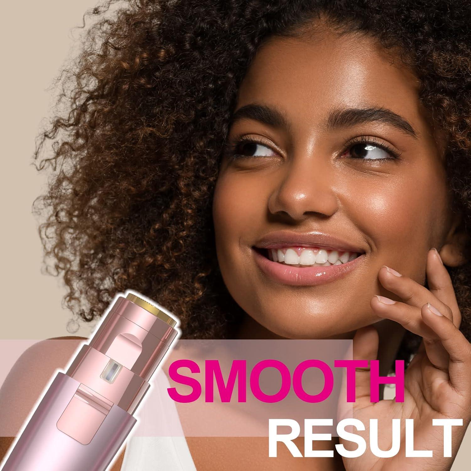 Rasuradora de Cejas y Vello Facial JNATER 2 en 1 Rosa