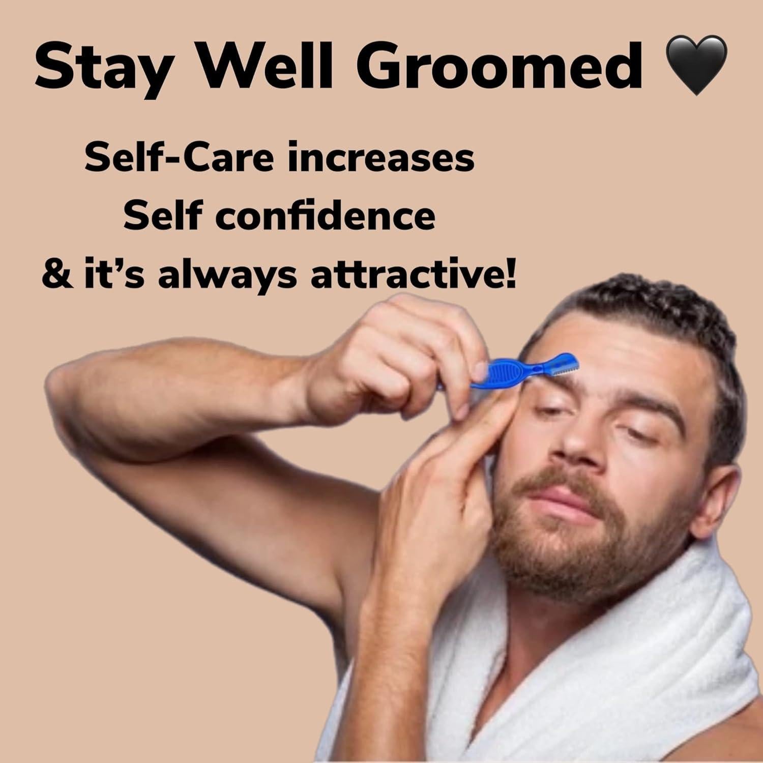 30 Cuchillas de Cejas ALAZCO Azul - Afeitar y Exfoliar Facial