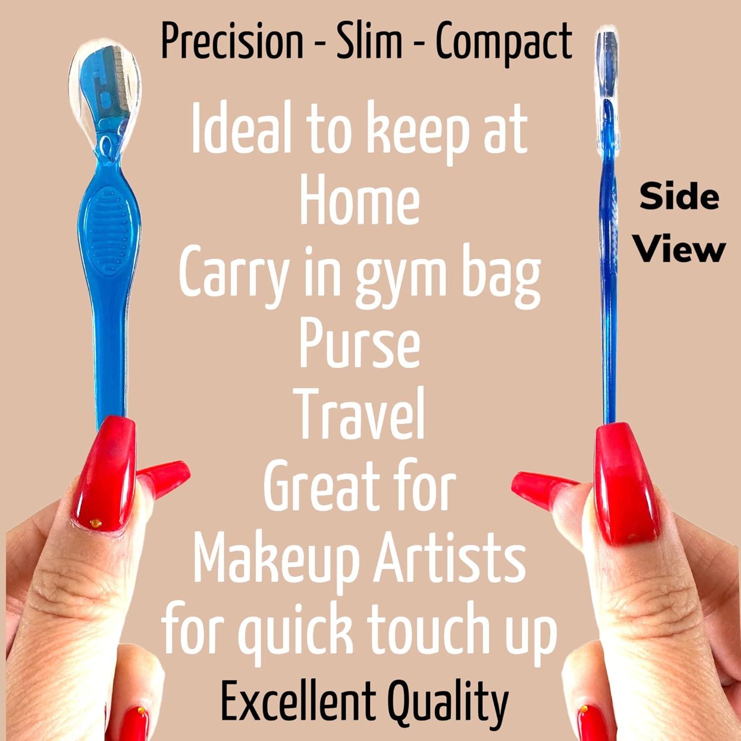 30 Cuchillas de Cejas ALAZCO Azul - Afeitar y Exfoliar Facial