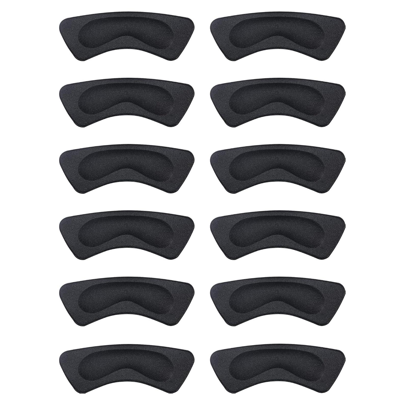 Almohadillas para Talones Hotop - 6 Pares Adhesivas Negro