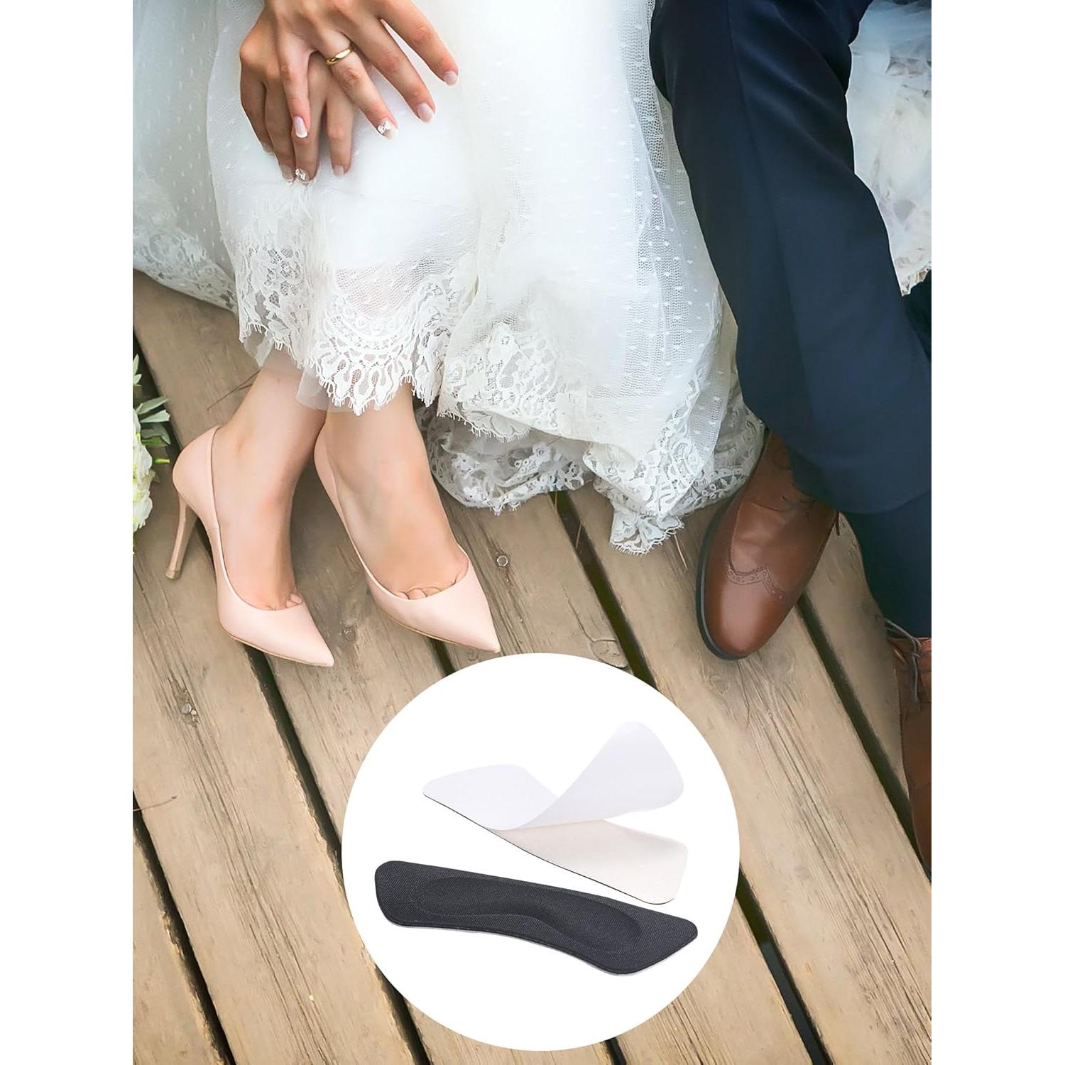 Almohadillas para Talones Hotop - 6 Pares Adhesivas Negro