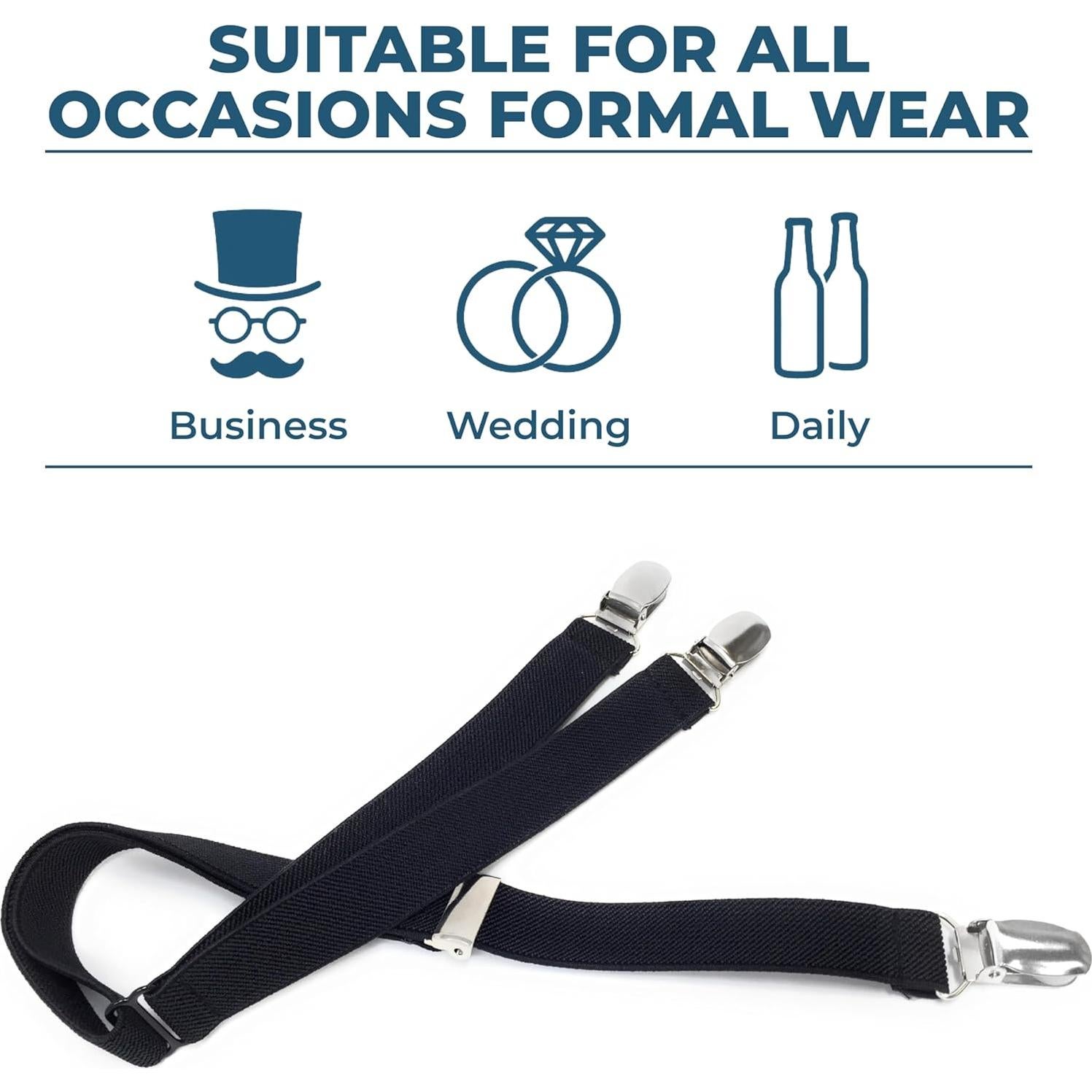 Sujetadores de Camisa Comfy Clothiers Y-Style para Hombres - Ajustables y Duraderos