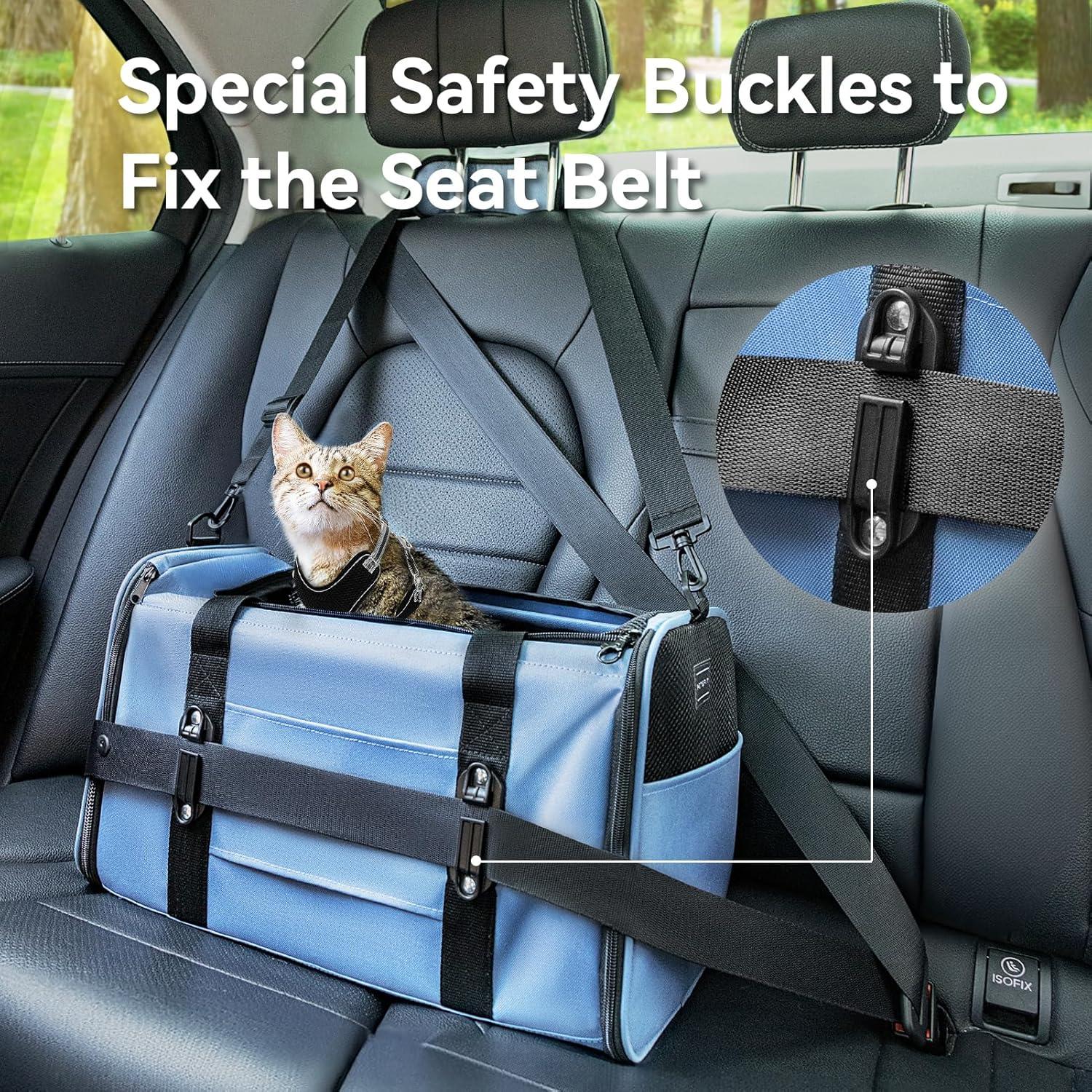 Transportín para mascotas Petsfit Mediano Azul 45.7x27.9x27.9cm