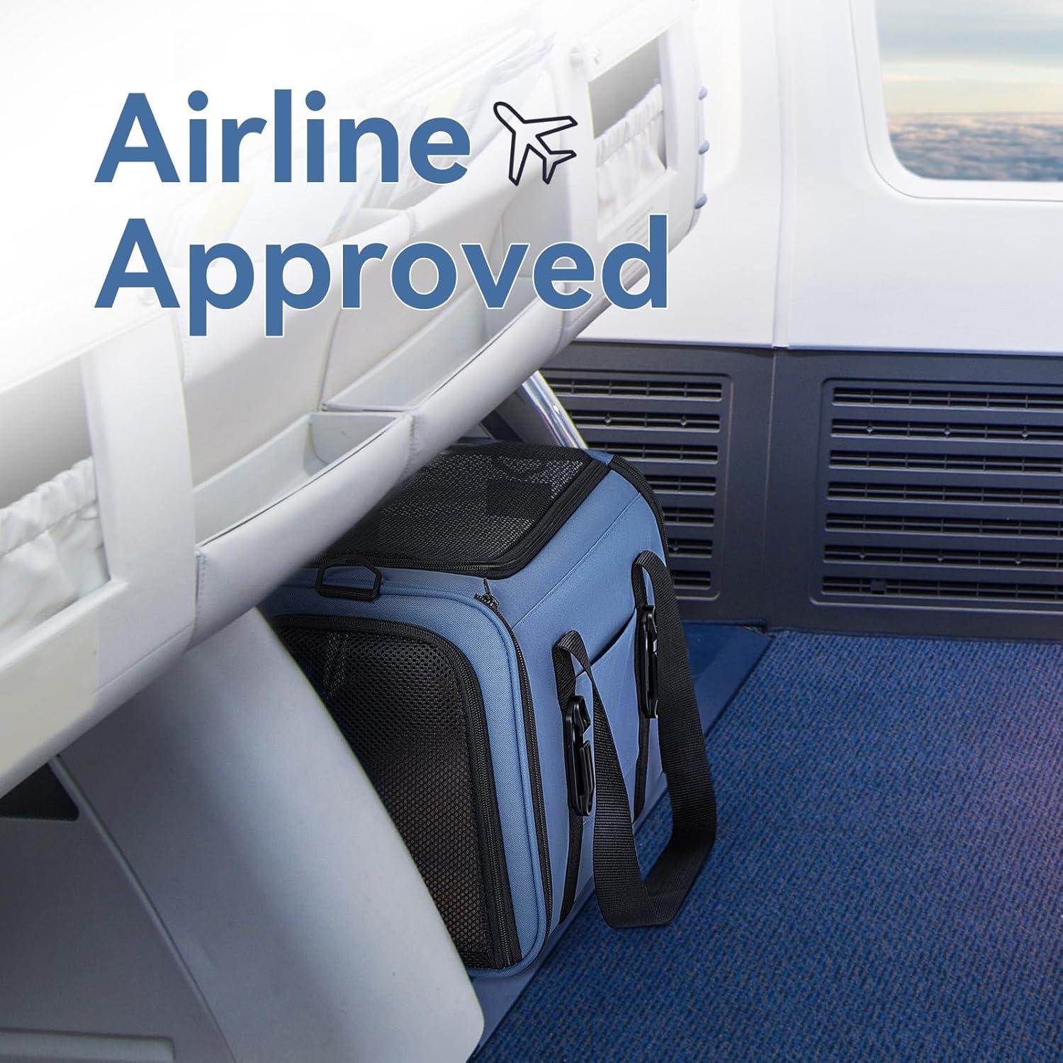 Transportín para mascotas Petsfit Mediano Azul 45.7x27.9x27.9cm