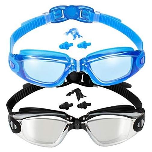 Gafas de Natación EverSport Anti Niebla UV - Paquete de 2