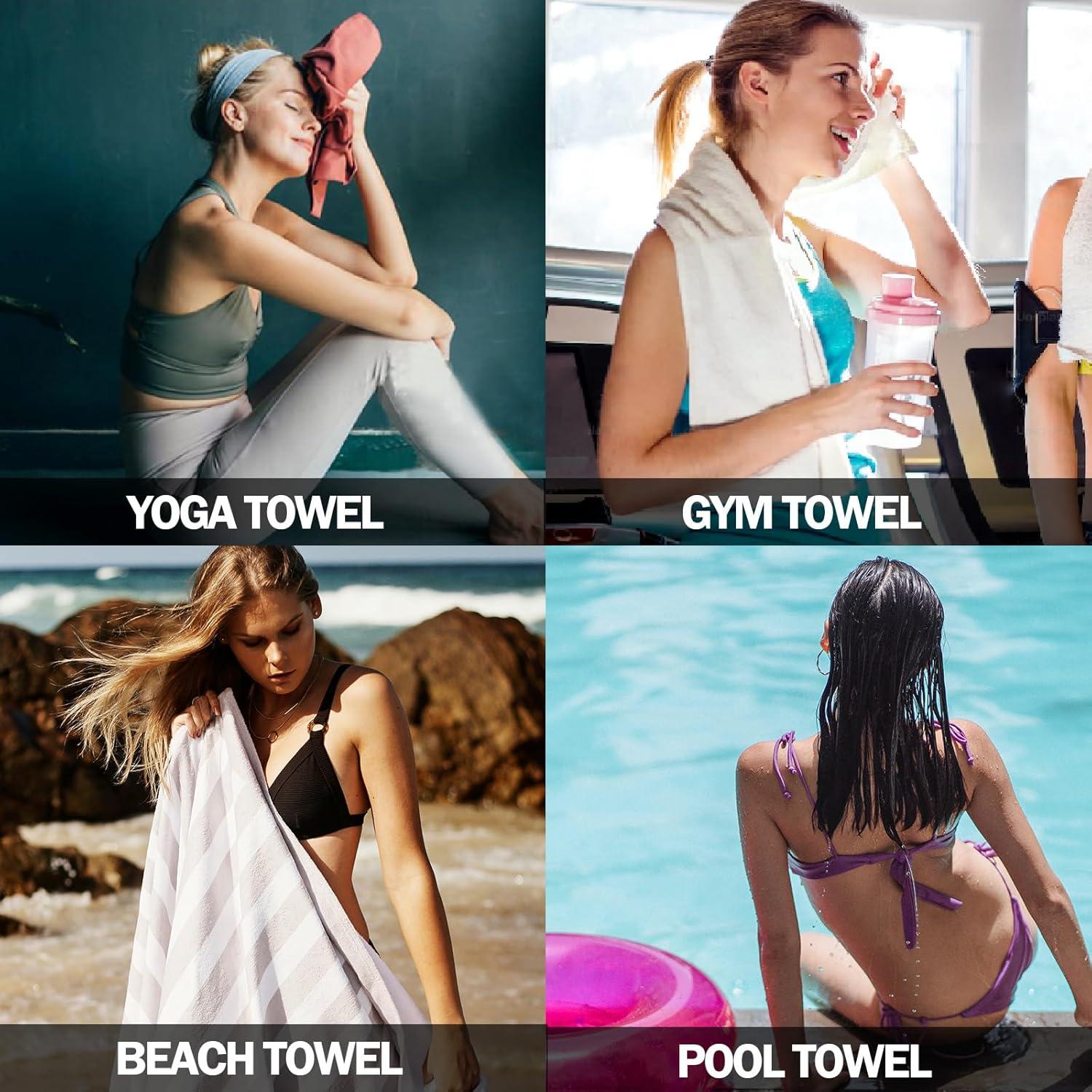Toalla de Camping Microfibra Eunzel 3 Tamaños Secado Rápido