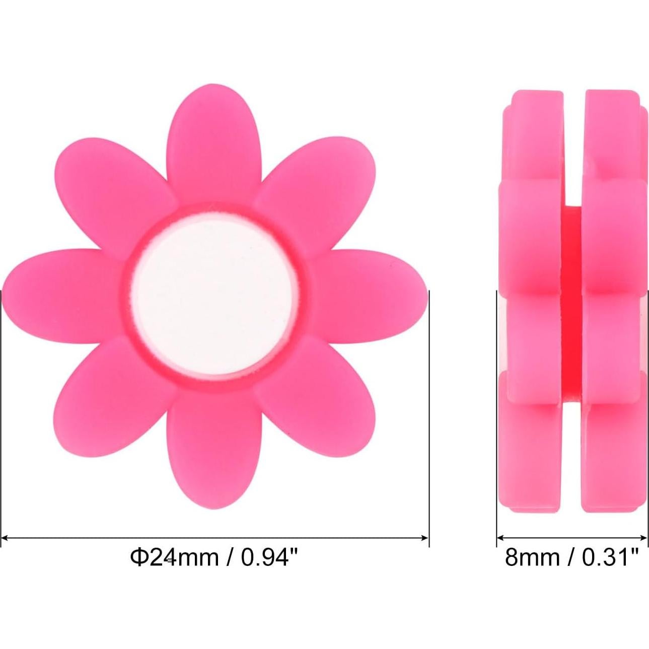 Amortiguadores de Raqueta de Tenis PATIKIL Silicona Rosa 3 Piezas