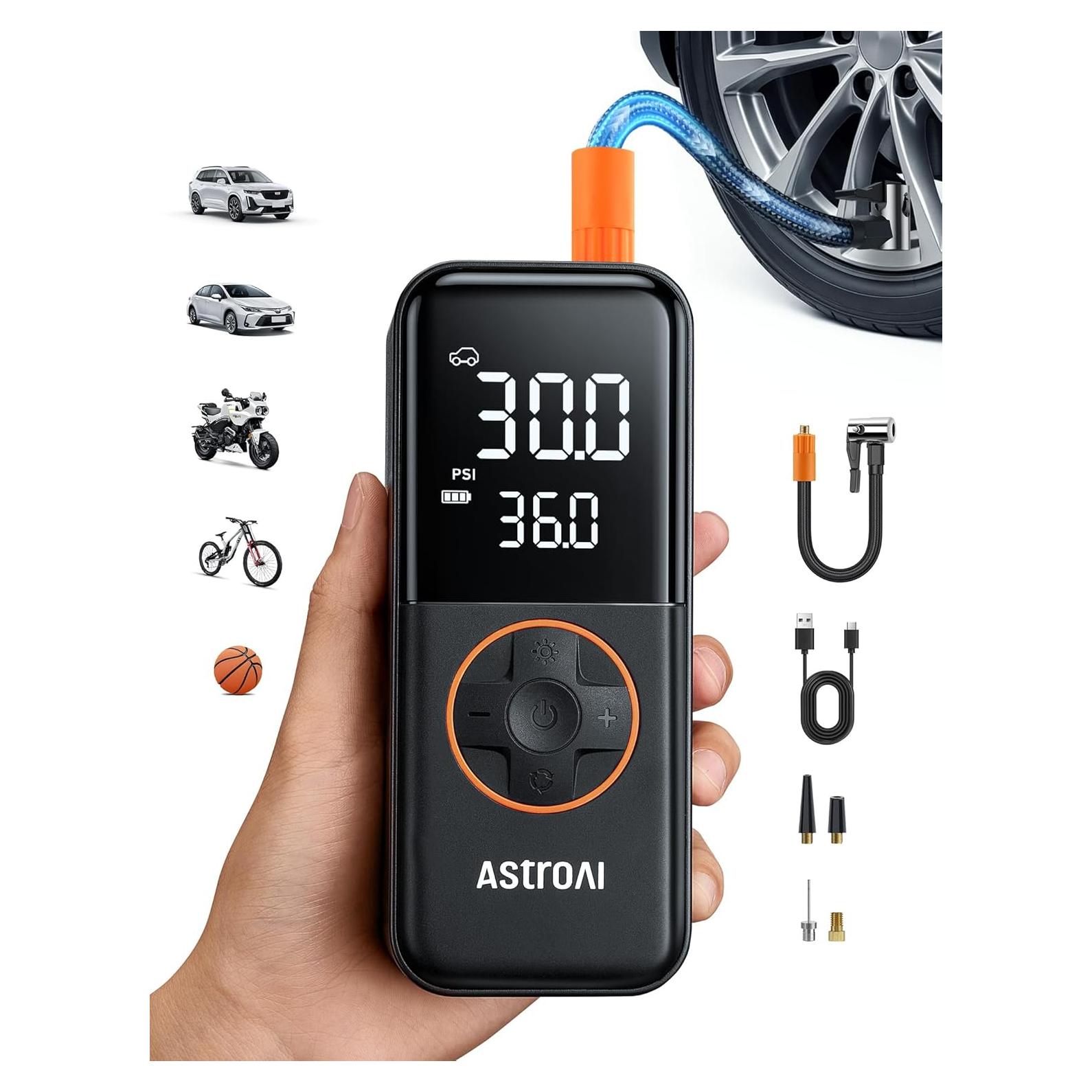 Compresor de Aire Portátil AstroAI L4 150 PSI Inflador Rápido