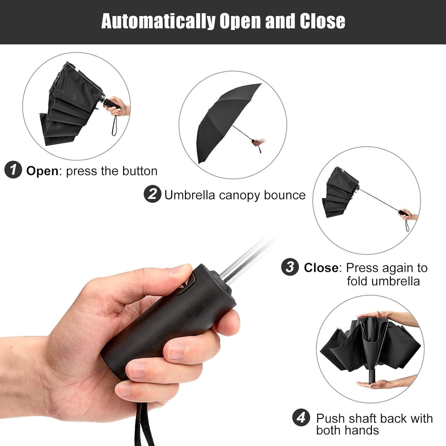 Paraguas Grande G4Free 137 cm Inverso Automático Plegable