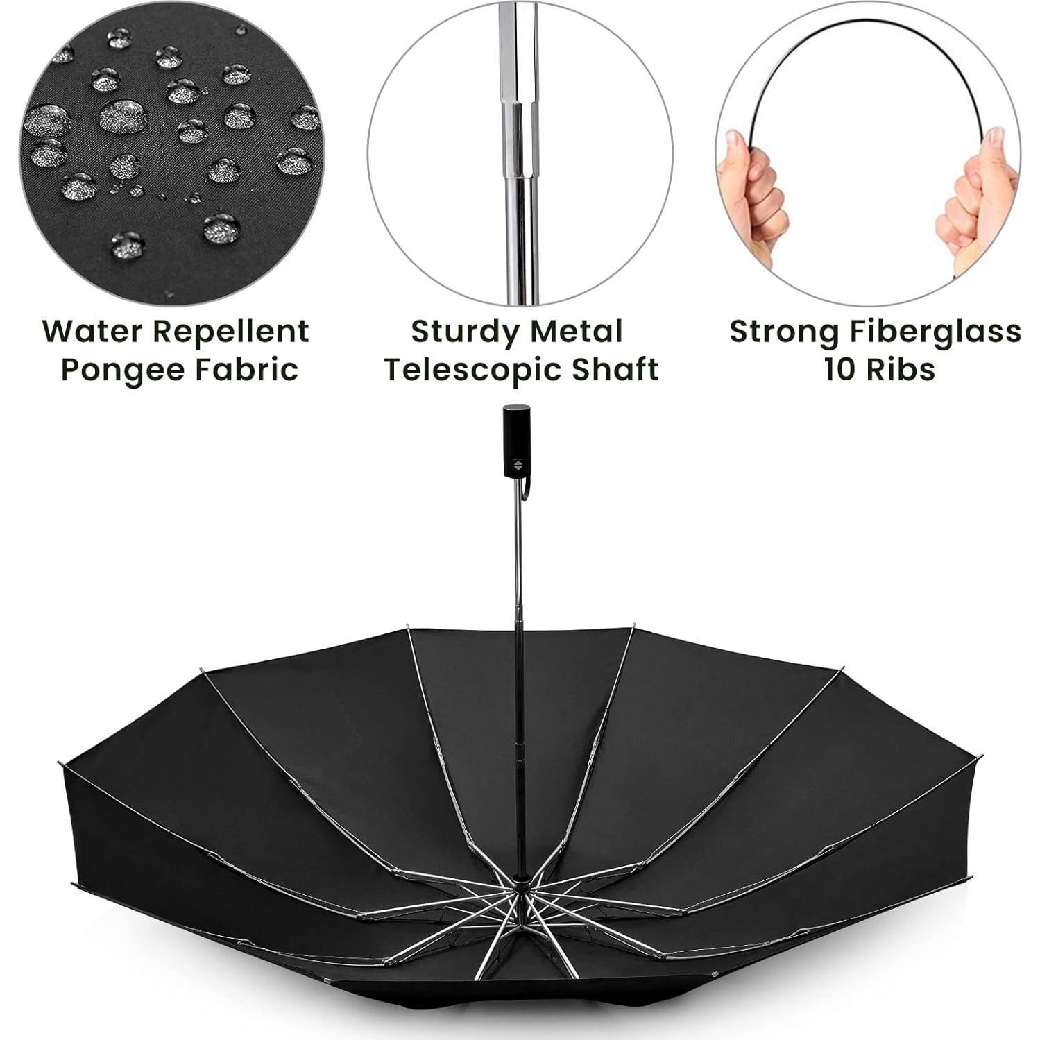 Paraguas Grande G4Free 137 cm Inverso Automático Plegable