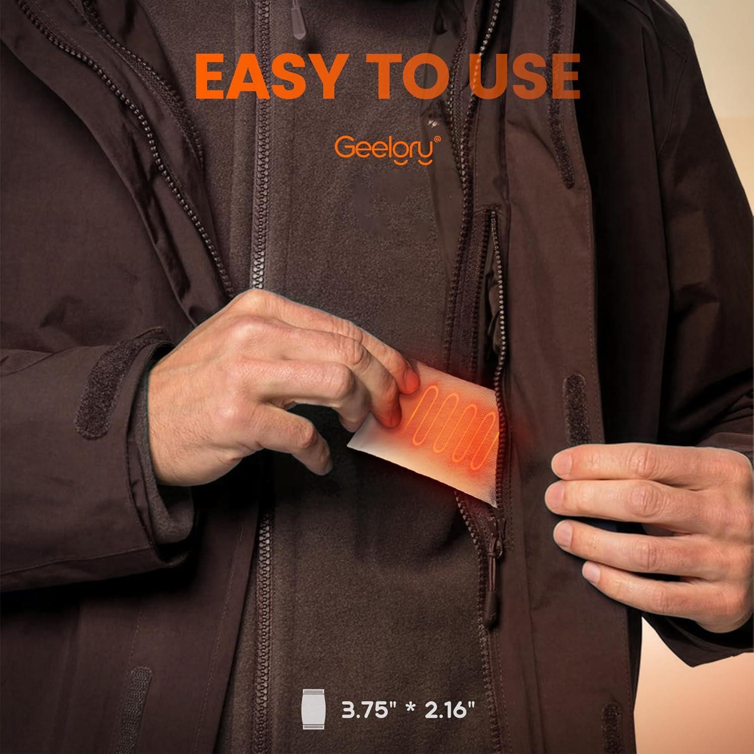 Calentadores de Manos Desechables GEELGRY 90 Pcs, Calor 12 Horas