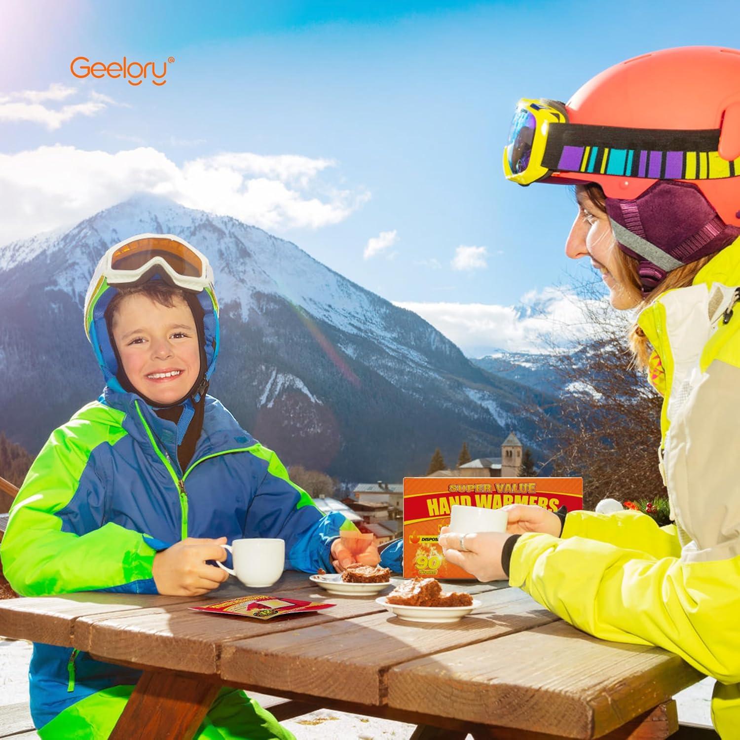 Calentadores de Manos Desechables GEELGRY 90 Pcs, Calor 12 Horas