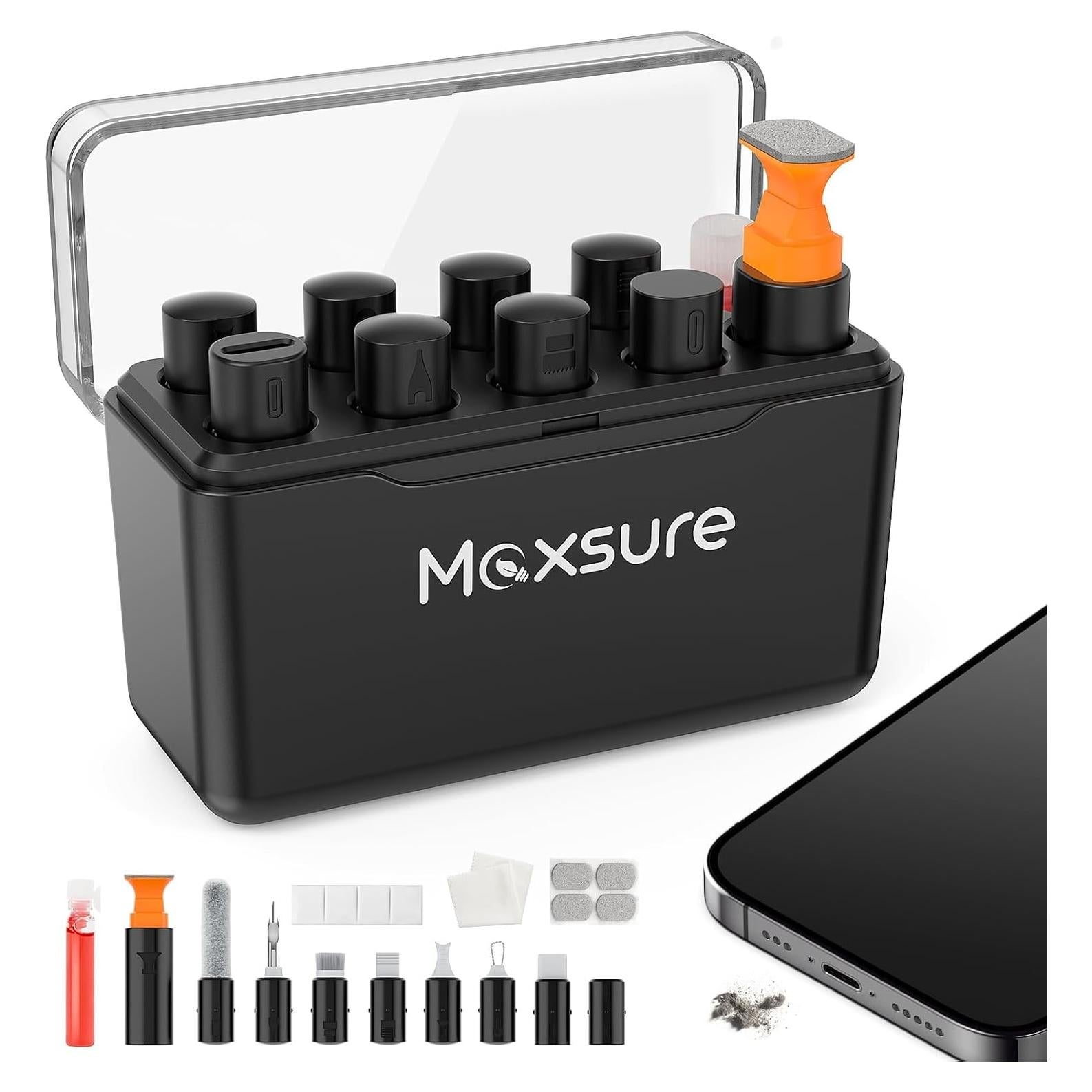 Kit de limpieza 12 en 1 para iPhone Maxsure - Puertos Lightning y USB-C