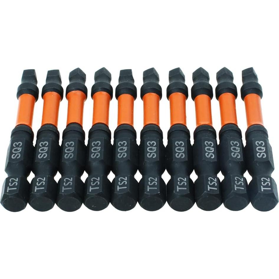 Puntas de Conductor Cuadradas AUTOTOOLHOME 10 Piezas 5.08 cm