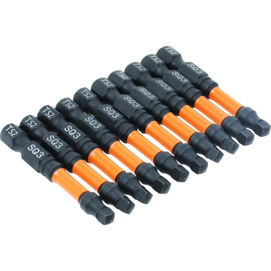 Puntas de Conductor Cuadradas AUTOTOOLHOME 10 Piezas 5.08 cm