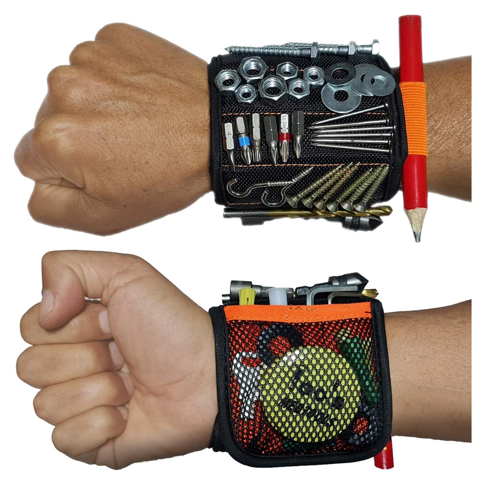 Pulsera Magnética MEBTOOLS con 20 Imánes y 4 Bolsillos