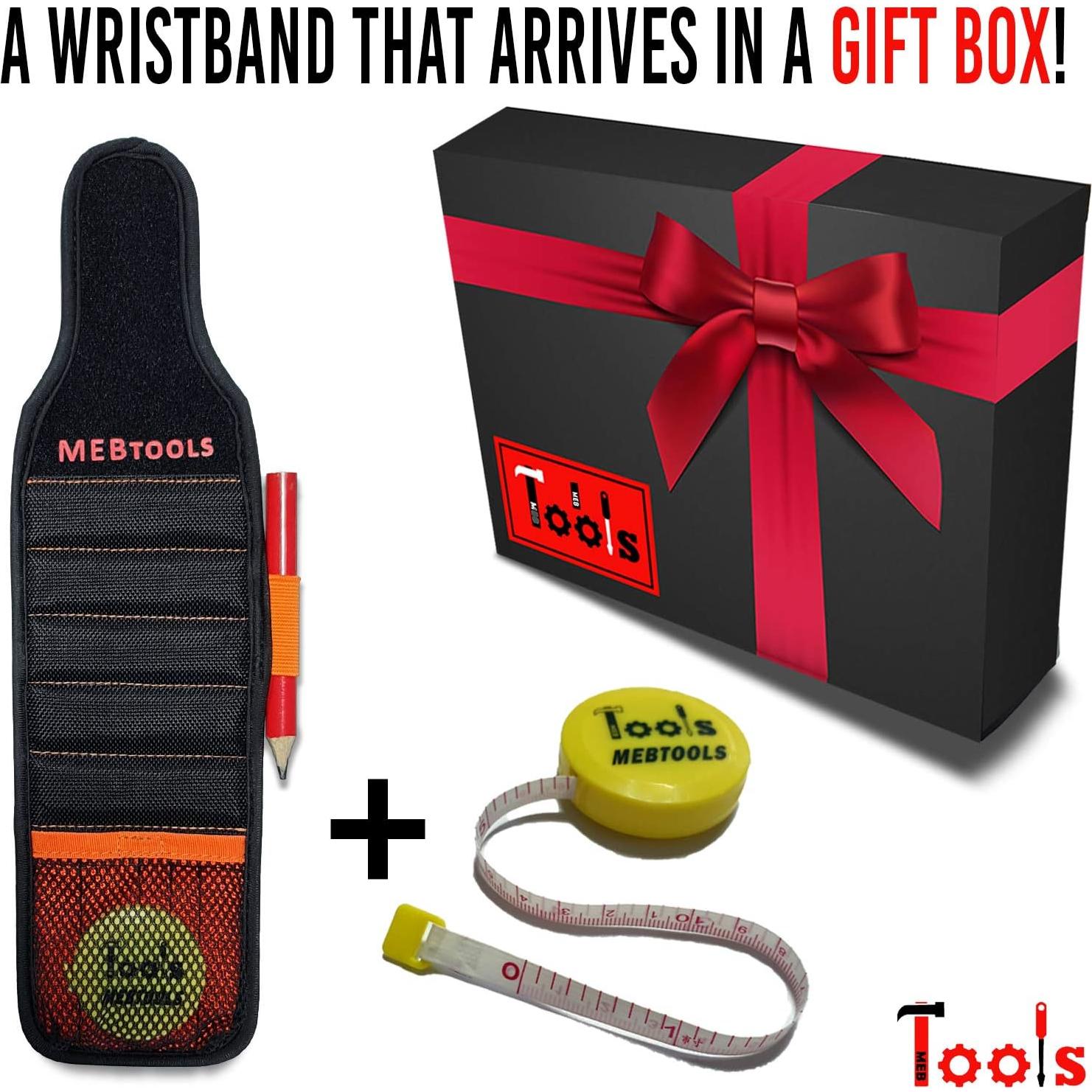 Pulsera Magnética MEBTOOLS con 20 Imánes y 4 Bolsillos