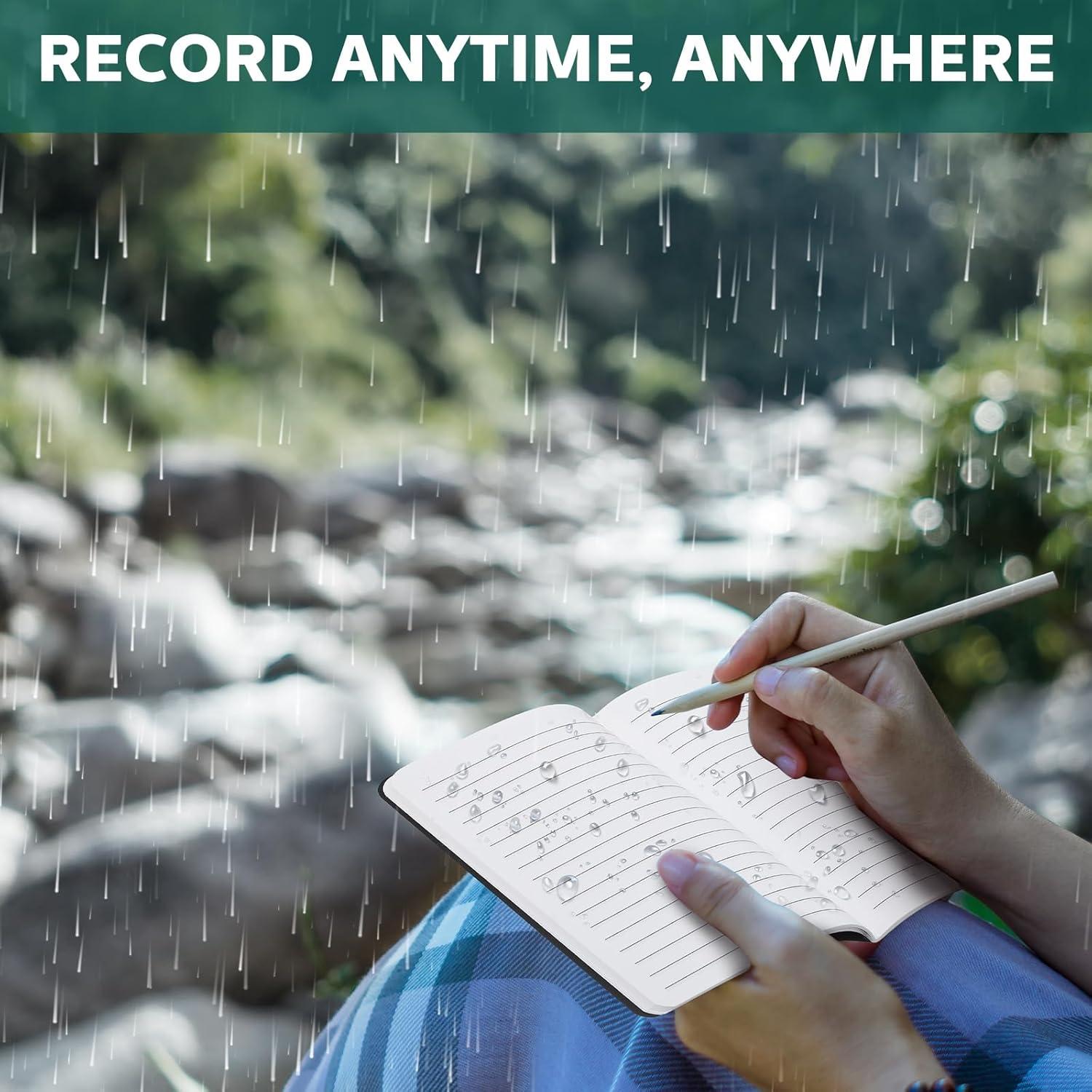 Cuadernos Impermeables Seajan 10 Pzs 9 x 14 cm Negro