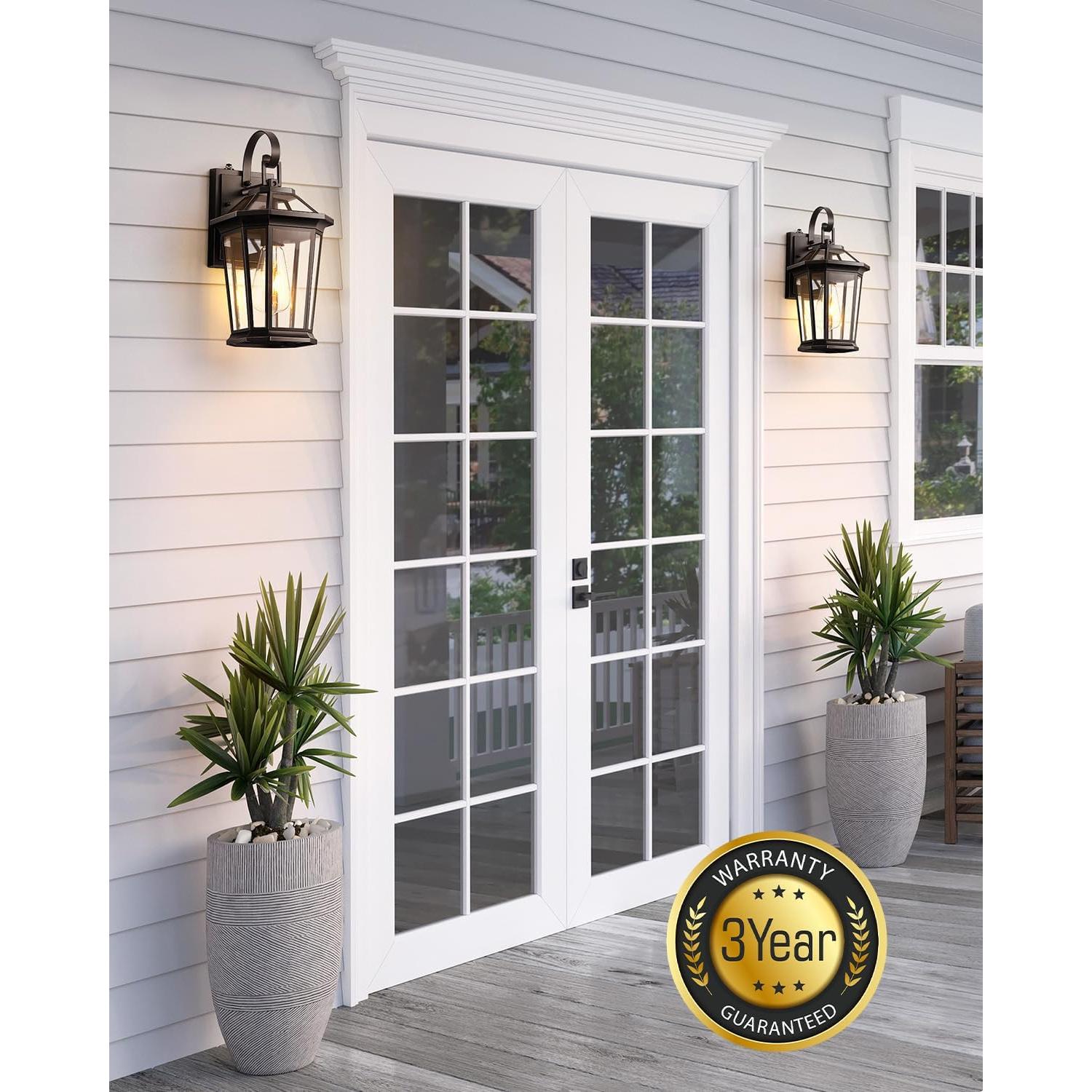 Aplique de Pared Exterior VIANIS Bronce Aceitado Dusk to Dawn