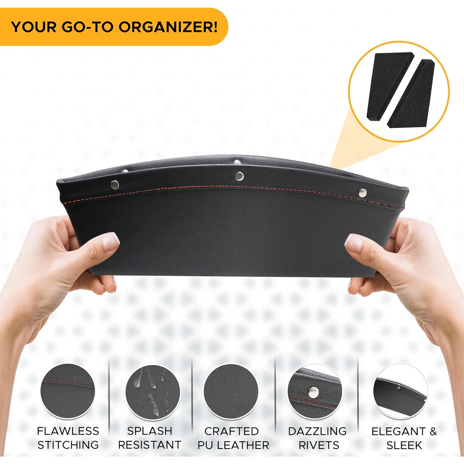 Organizador de Espacio entre Asientos EcoNour 2 en 1 - Rojo