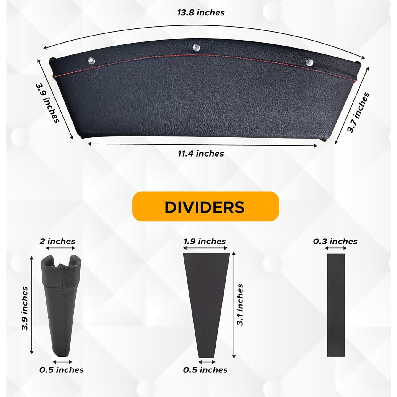 Organizador de Espacio entre Asientos EcoNour 2 en 1 - Rojo