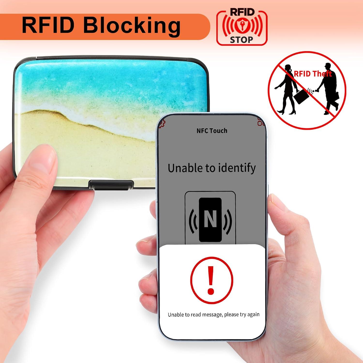 Portatarjetas de Crédito Mayski con Bloqueo RFID - Aluminio Duro