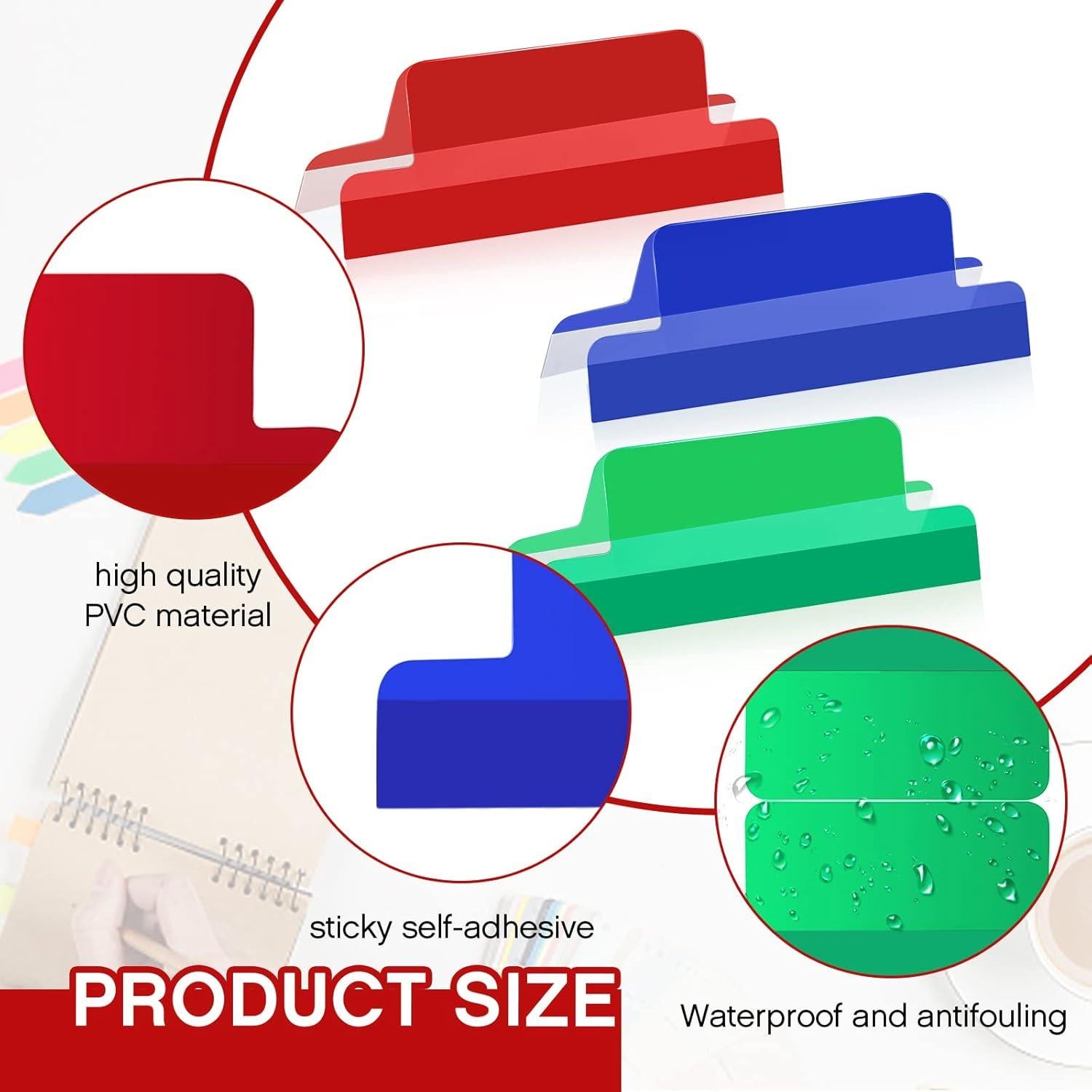 Pestañas Autoadhesivas Gueevin 5.08 cm Transparentes 50 Pzas