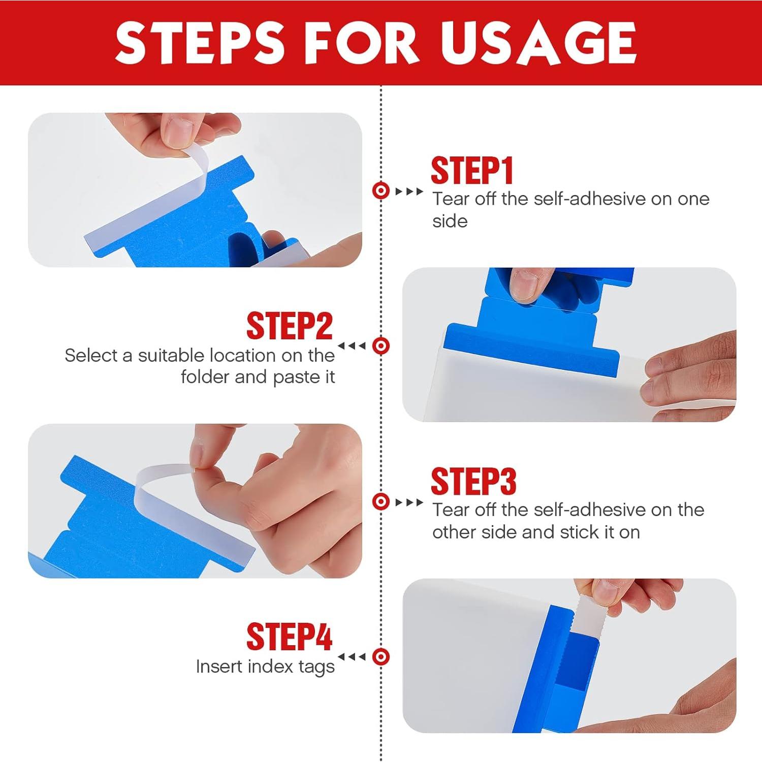 Pestañas Autoadhesivas Gueevin 5.08 cm Transparentes 50 Pzas