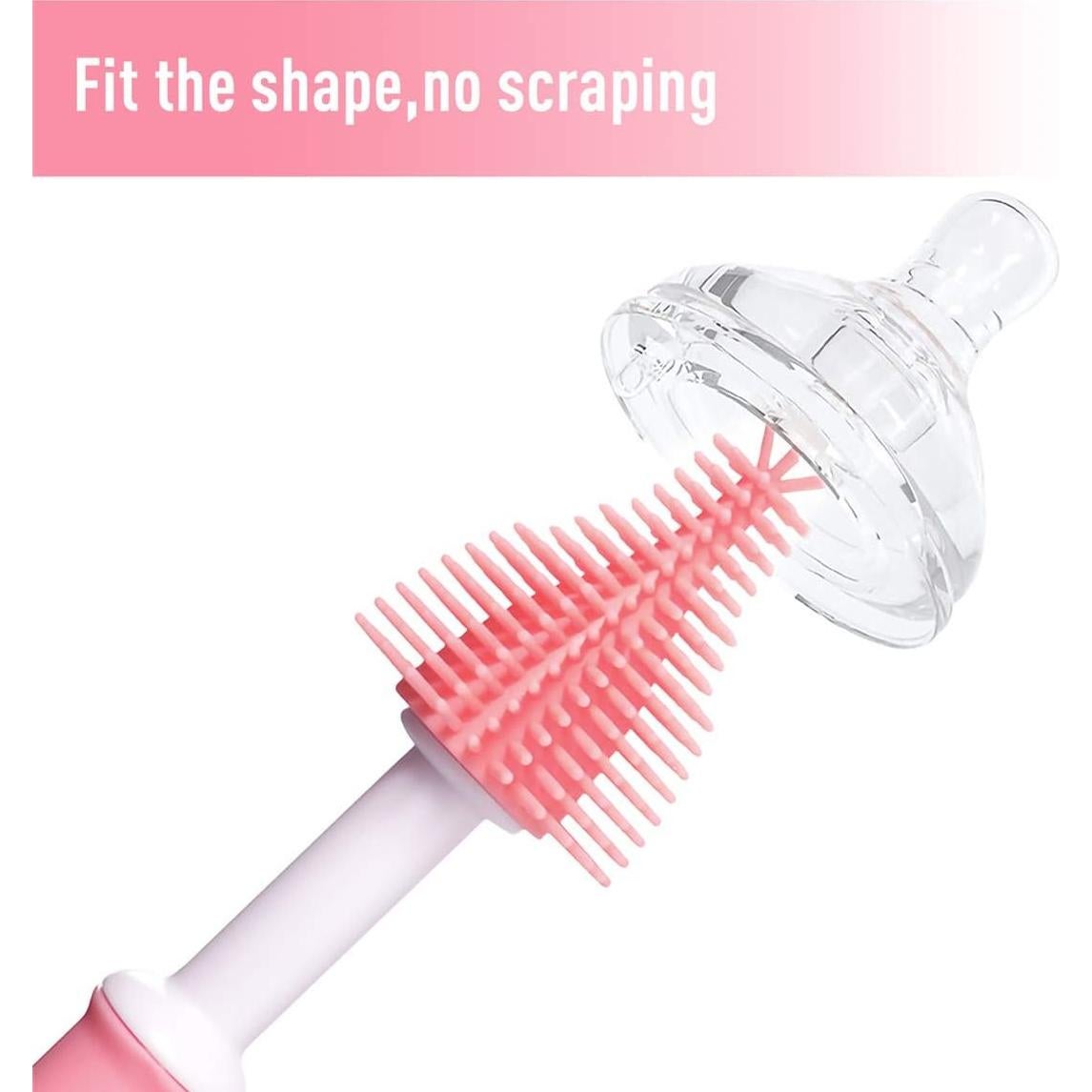 Juego de Cepillos de Silicona Oligey para Limpieza de Biberones