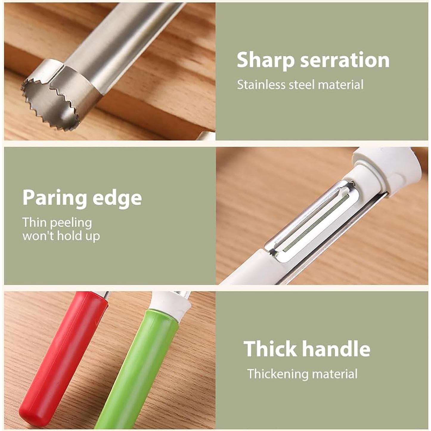 Removedor de Núcleos 2 en 1 SENOY Acero Inoxidable 2PCS