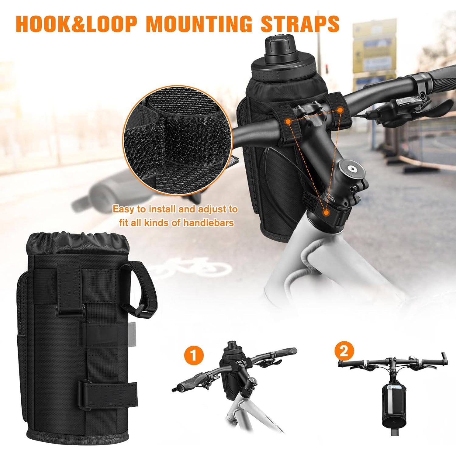 Soporte para Taza FINPAC GCAB Universal para Bicicleta - Negro