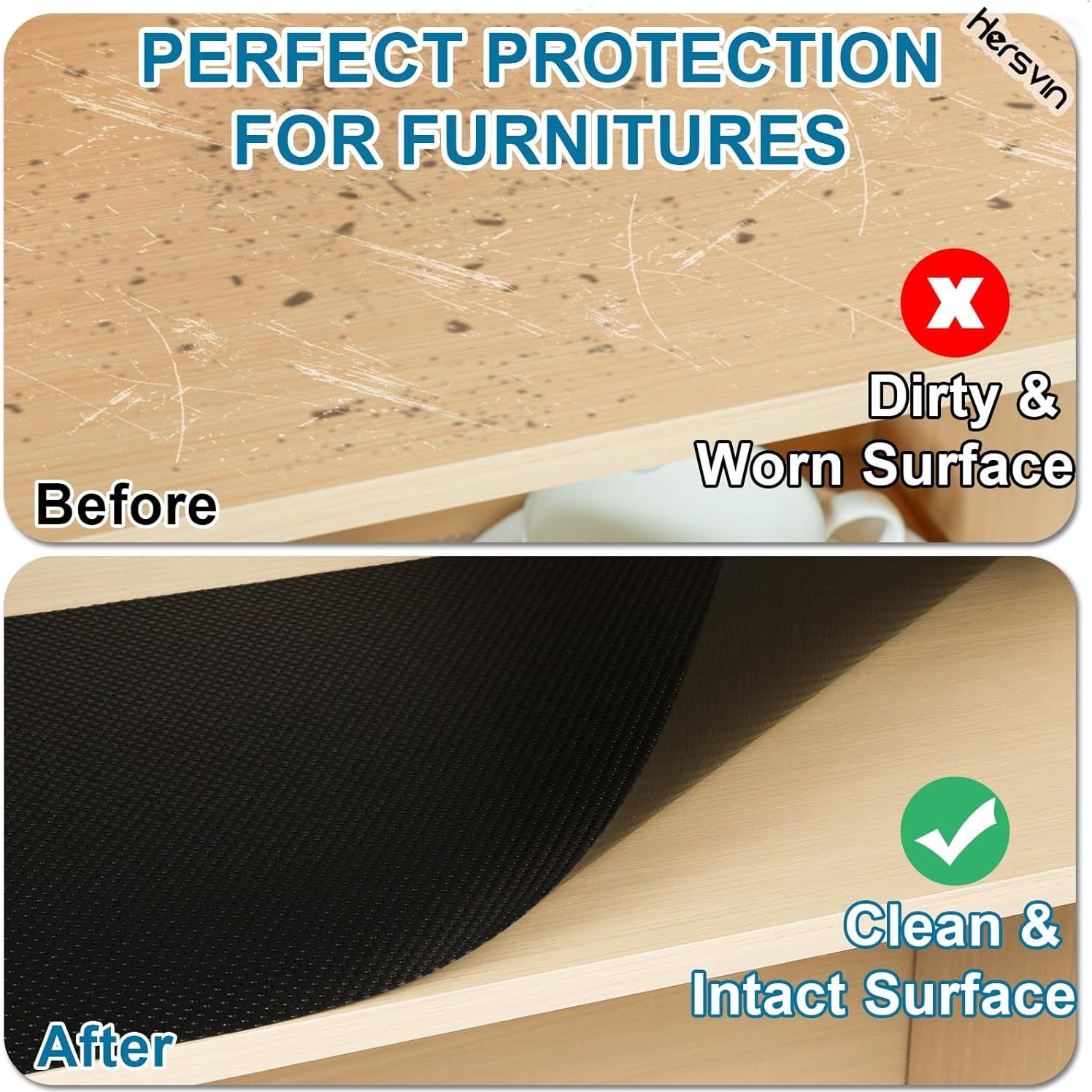 Forro de estantería Hersvin 30.48 cm x 6.096 m Punto Negro