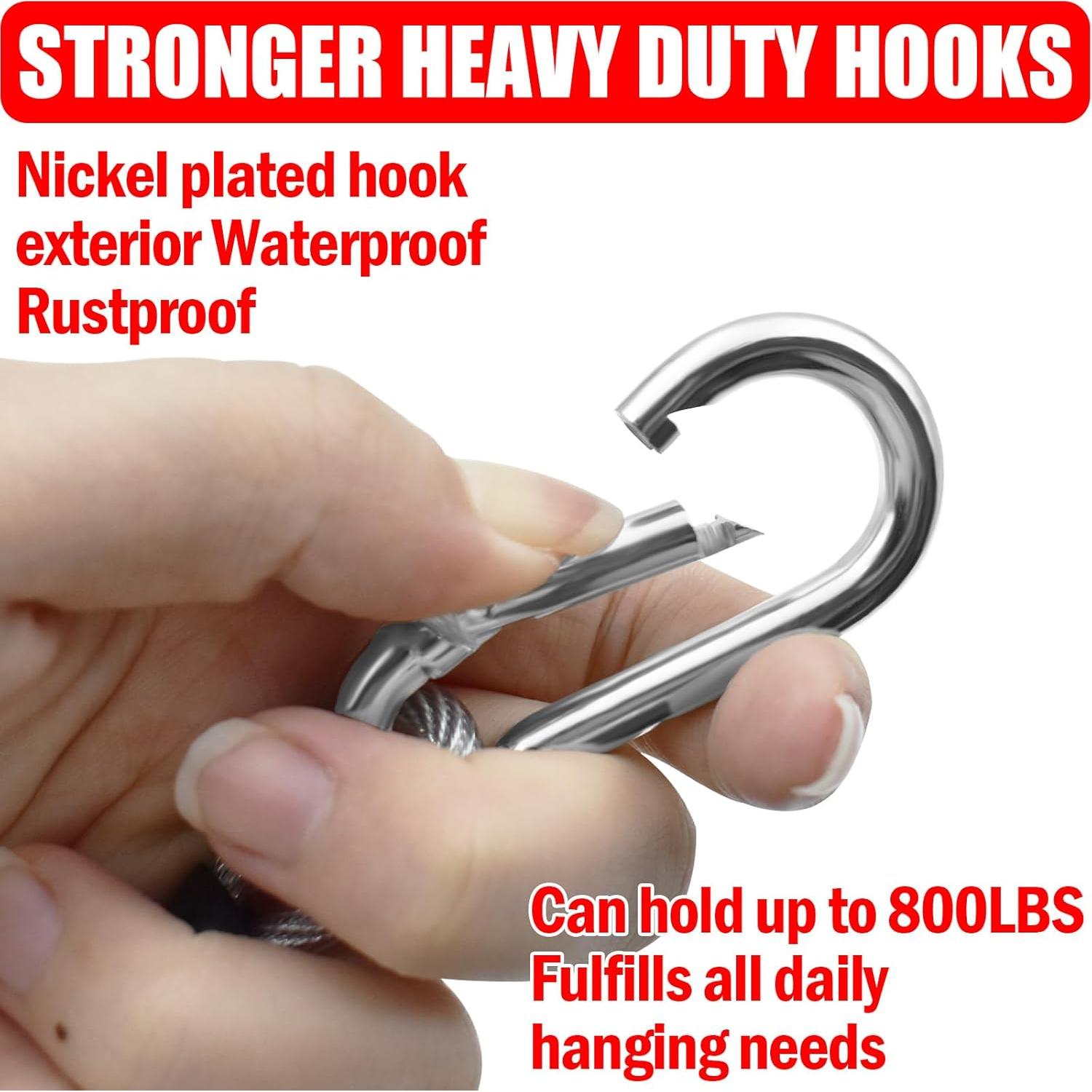 Línea de Ropa 12.19m VIVBOO Alambre PVC Plata para Secar