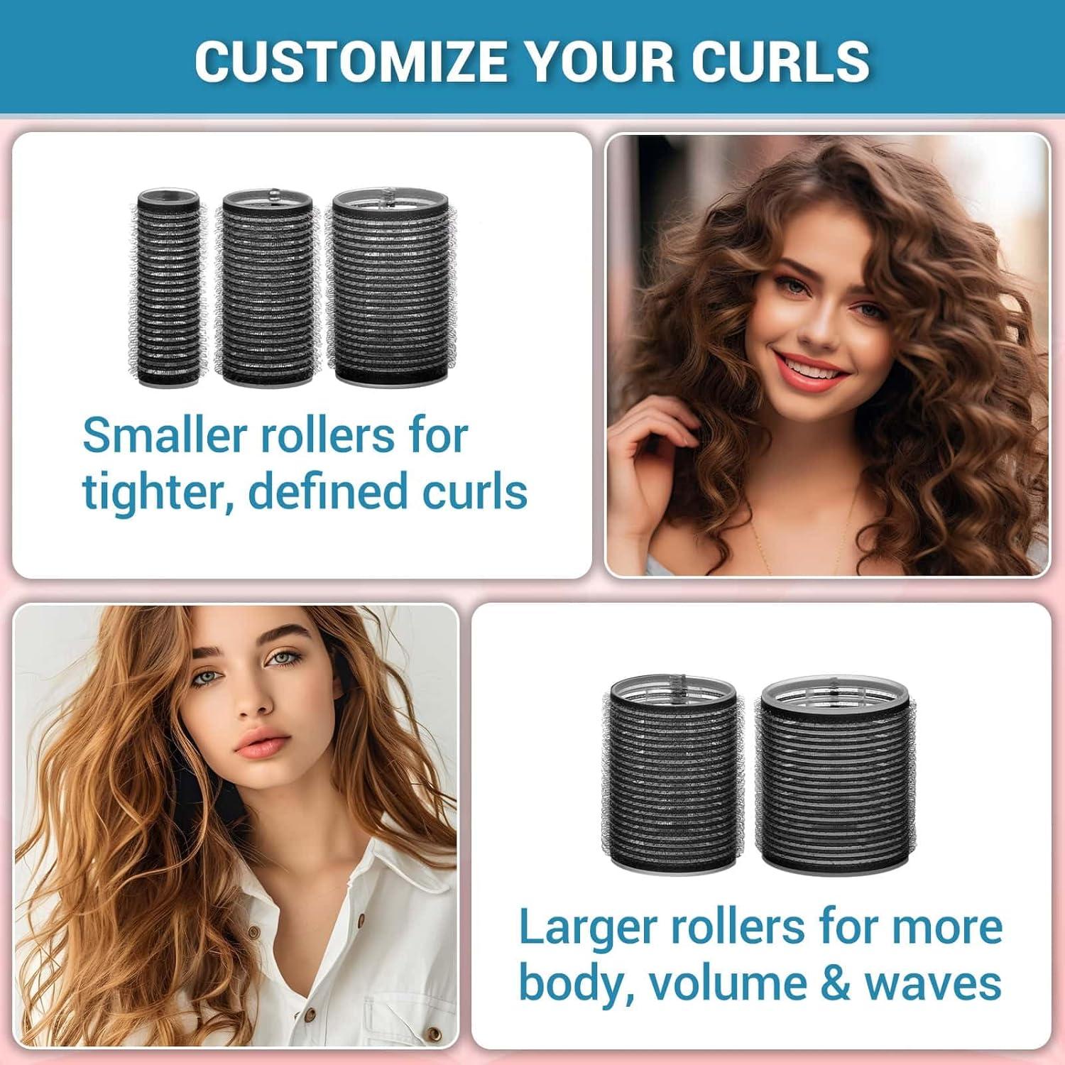 Juego de Rulos para Cabello Audab 56 Piezas con Clips y Bolsa