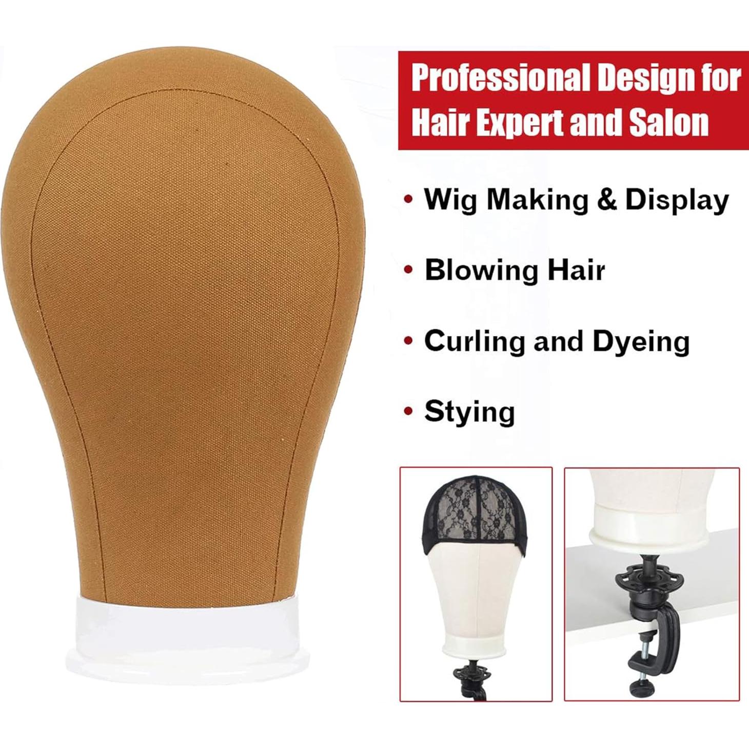 Cabeza de Lienzo de Poliéster Xtrend 53-61 cm para Pelucas