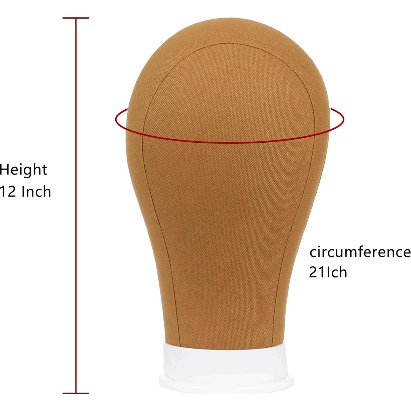 Cabeza de Lienzo de Poliéster Xtrend 53-61 cm para Pelucas