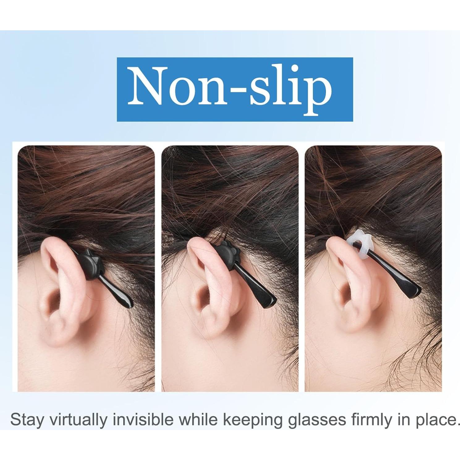 Ganchos Antideslizantes de Silicona para Gafas - 10 Pares