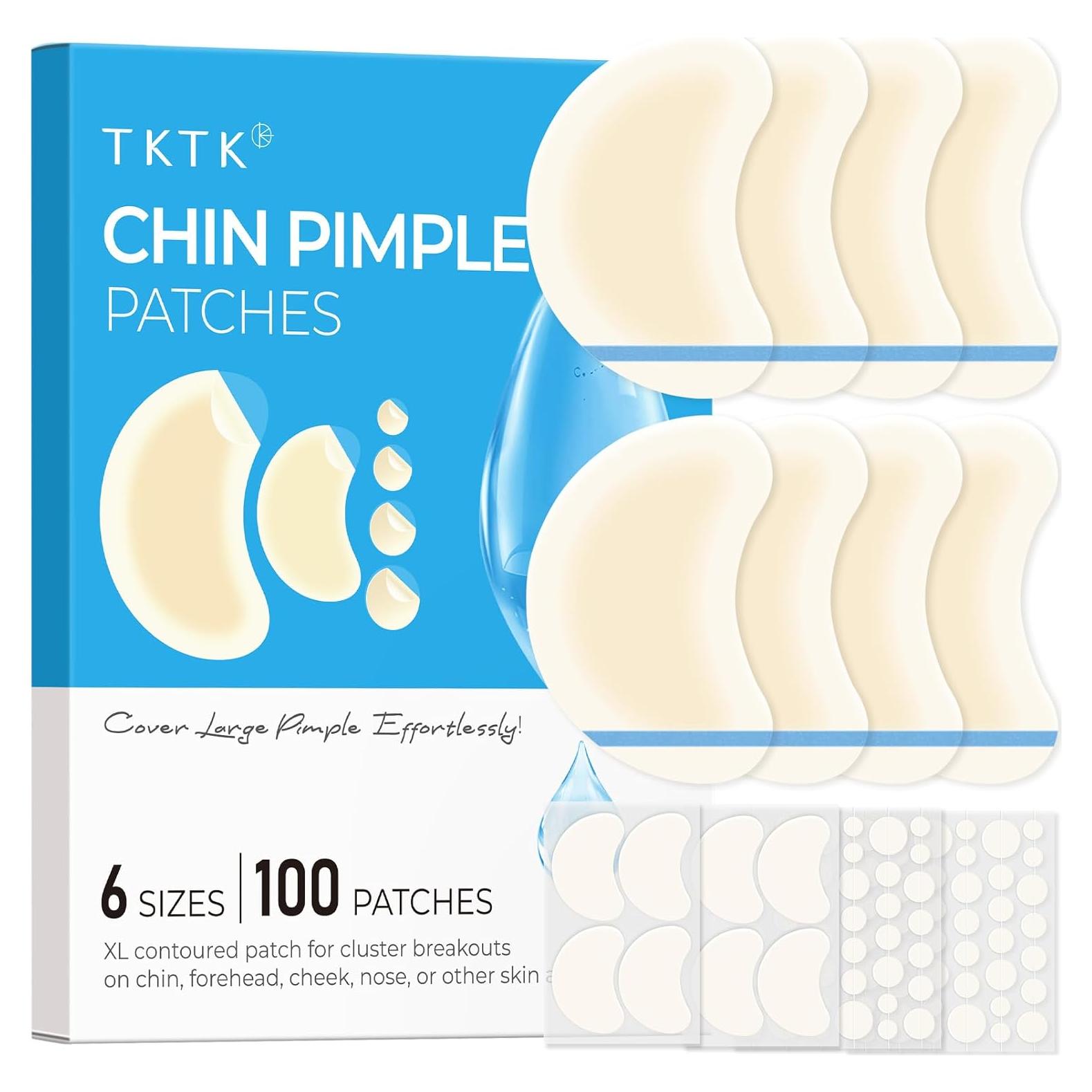 Parche Hidrocoloide para Acné TKTK - 100 Unidades, 6 Tamaños
