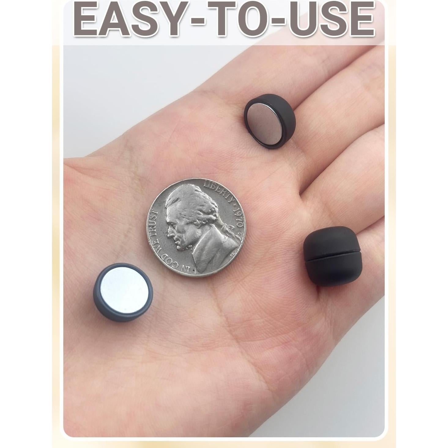 12 Imán para Hijab MKCYD Sin Pinchos, Fuerte y Seguro