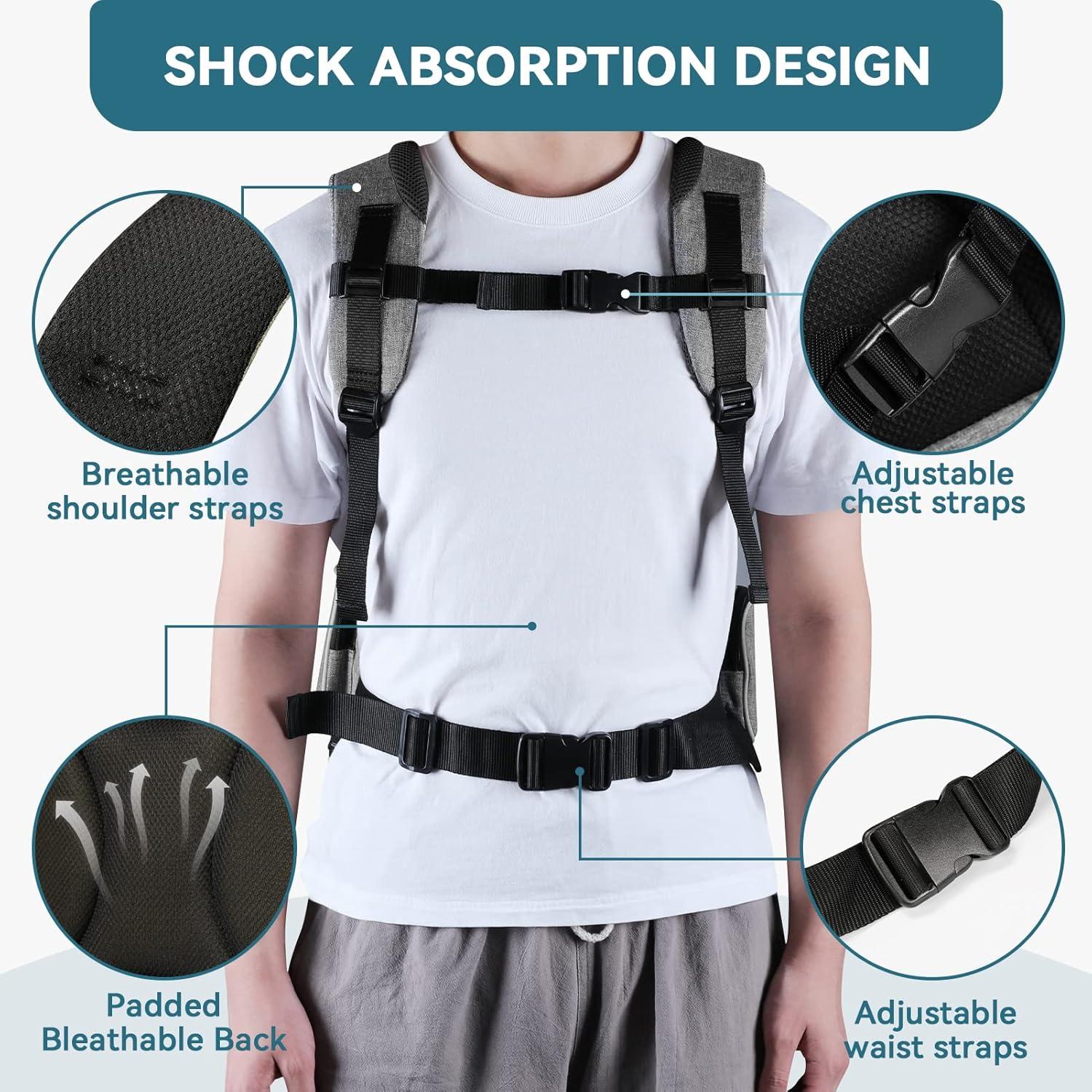 Mochila Portadora Petsfit Verde para Mascotas hasta 9,98 kg