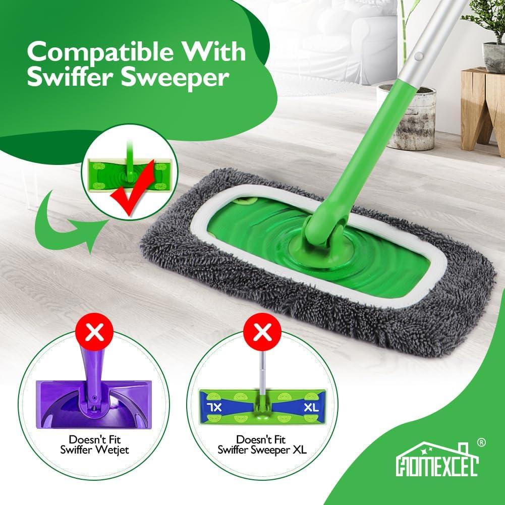 Paños de Microfibra Reutilizables HOMEXCEL para Swiffer - 4 Unidades