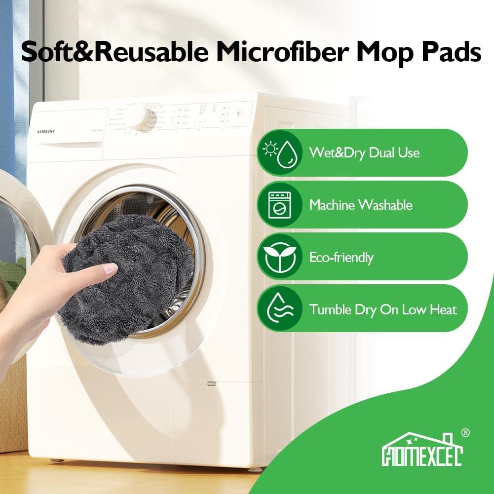 Paños de Microfibra Reutilizables HOMEXCEL para Swiffer - 4 Unidades
