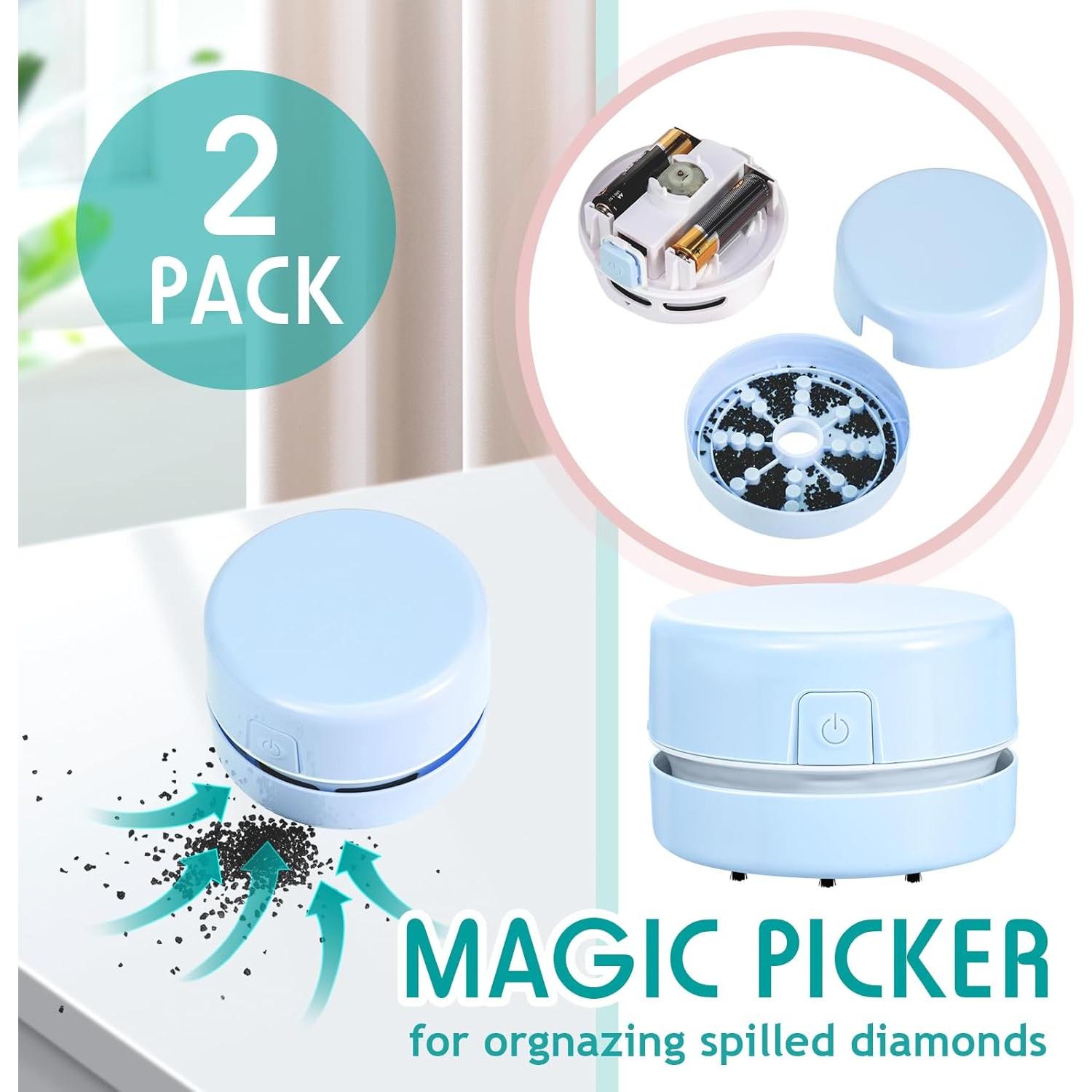 Herramienta de Limpieza de Pintura de Diamante Honoson 2 Pcs Azul