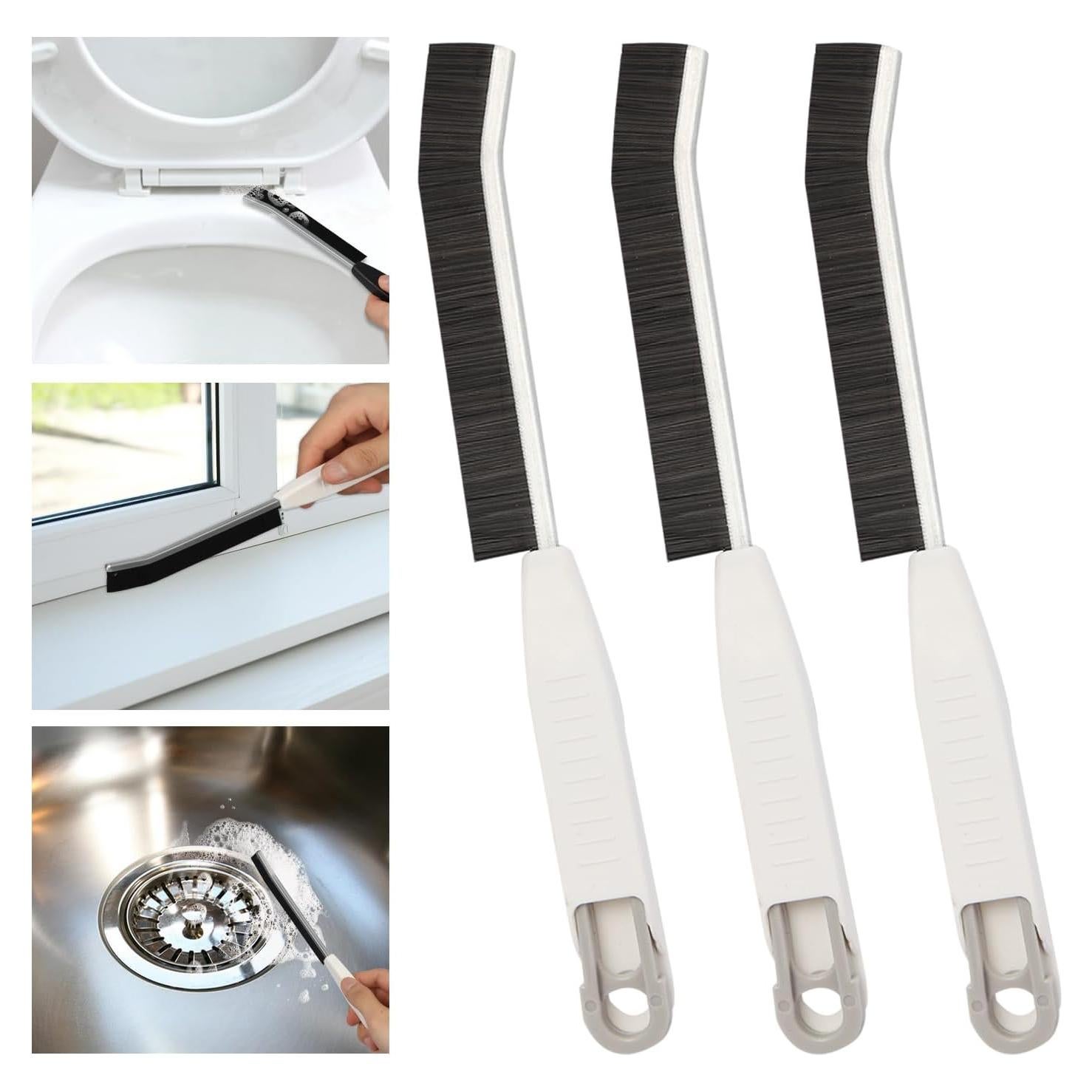 Cepillo de Limpieza de Ranuras LCWYORH - 3 Unidades, Cerdas Duras