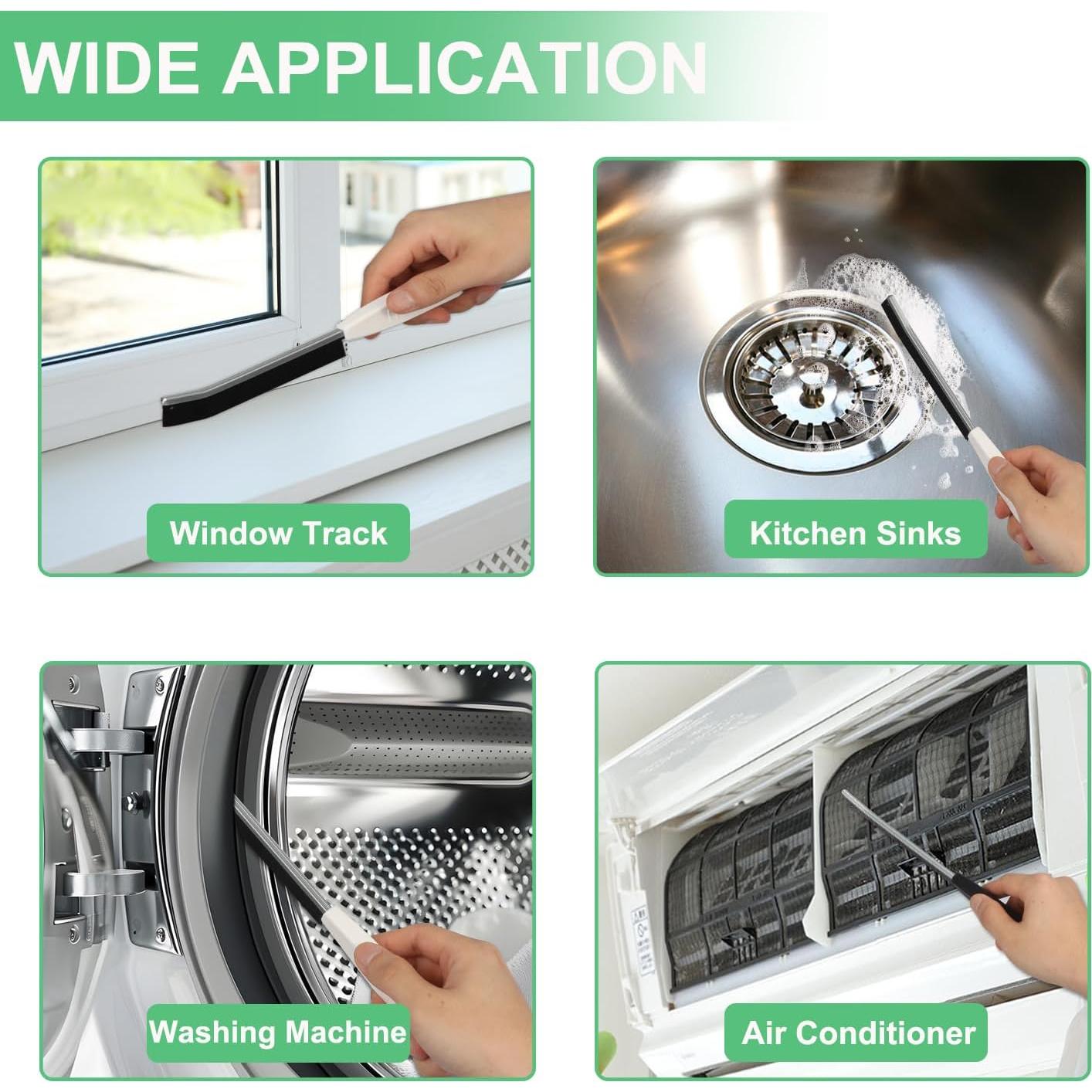 Cepillo de Limpieza de Ranuras LCWYORH - 3 Unidades, Cerdas Duras